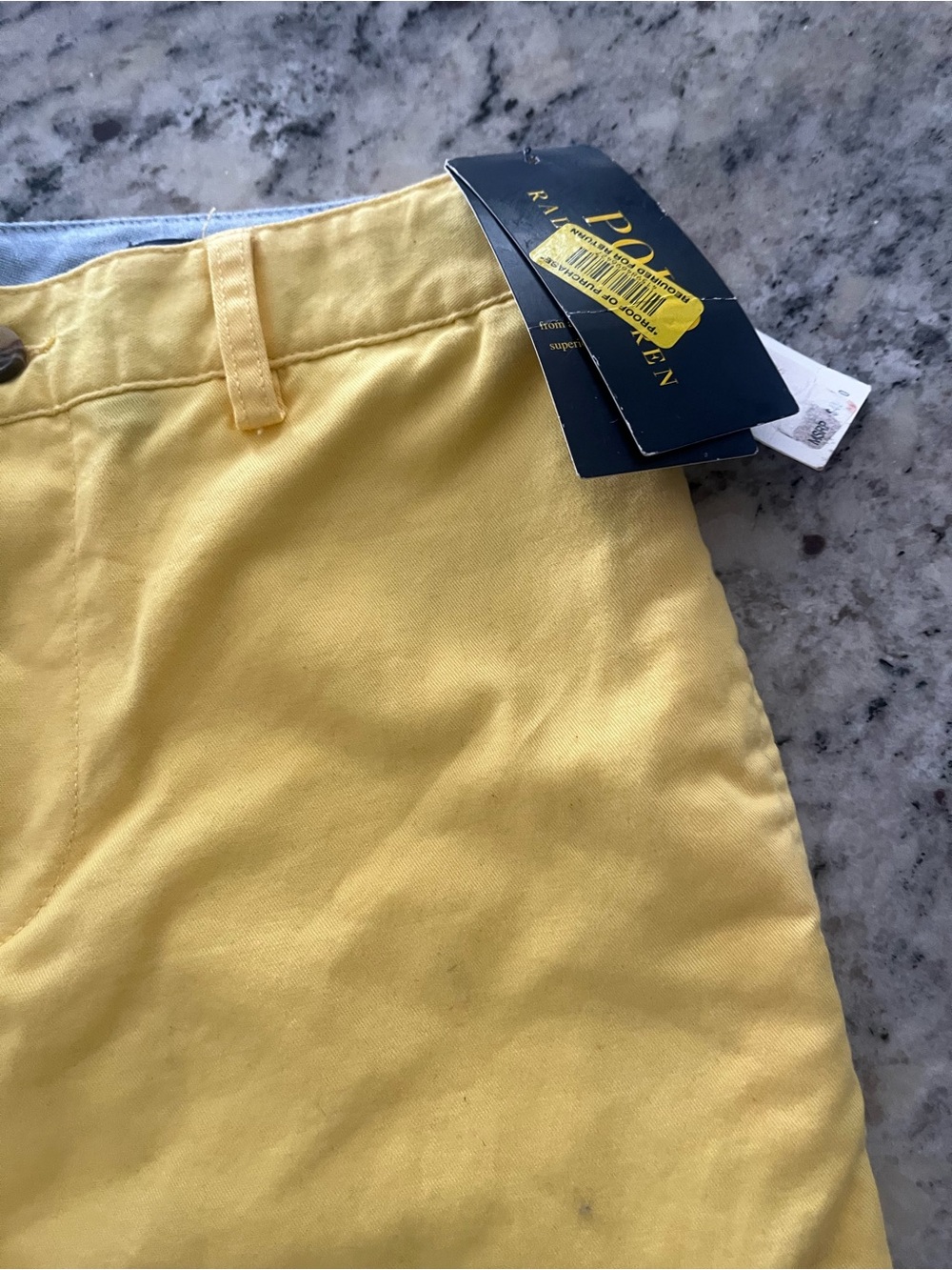 Polo by Ralph Lauren BOYS Yellow Chino SHORTS - Picture 5 of 5
